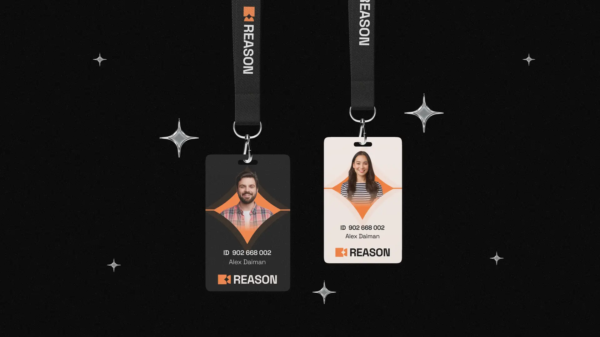 Reason Video production studio Brand Asset design - Identity Card